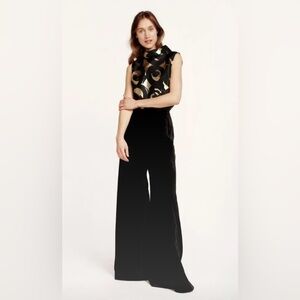 Marimekko Solid Ilmeniiti Velvet Wide Leg Pants